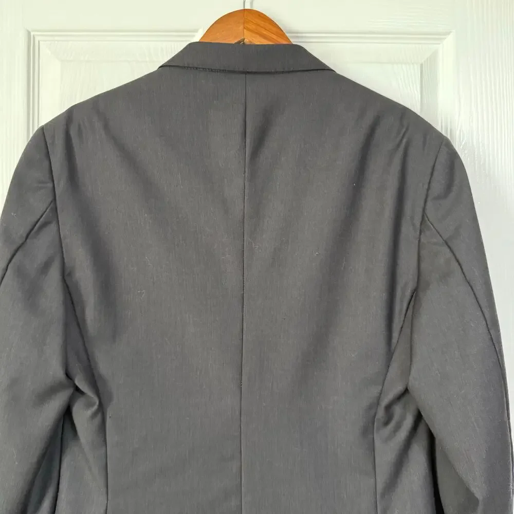 Jos. A. Bank Men's Charcoal 100%Wool Slim Fit Sportscoat Blazer Size 42R
